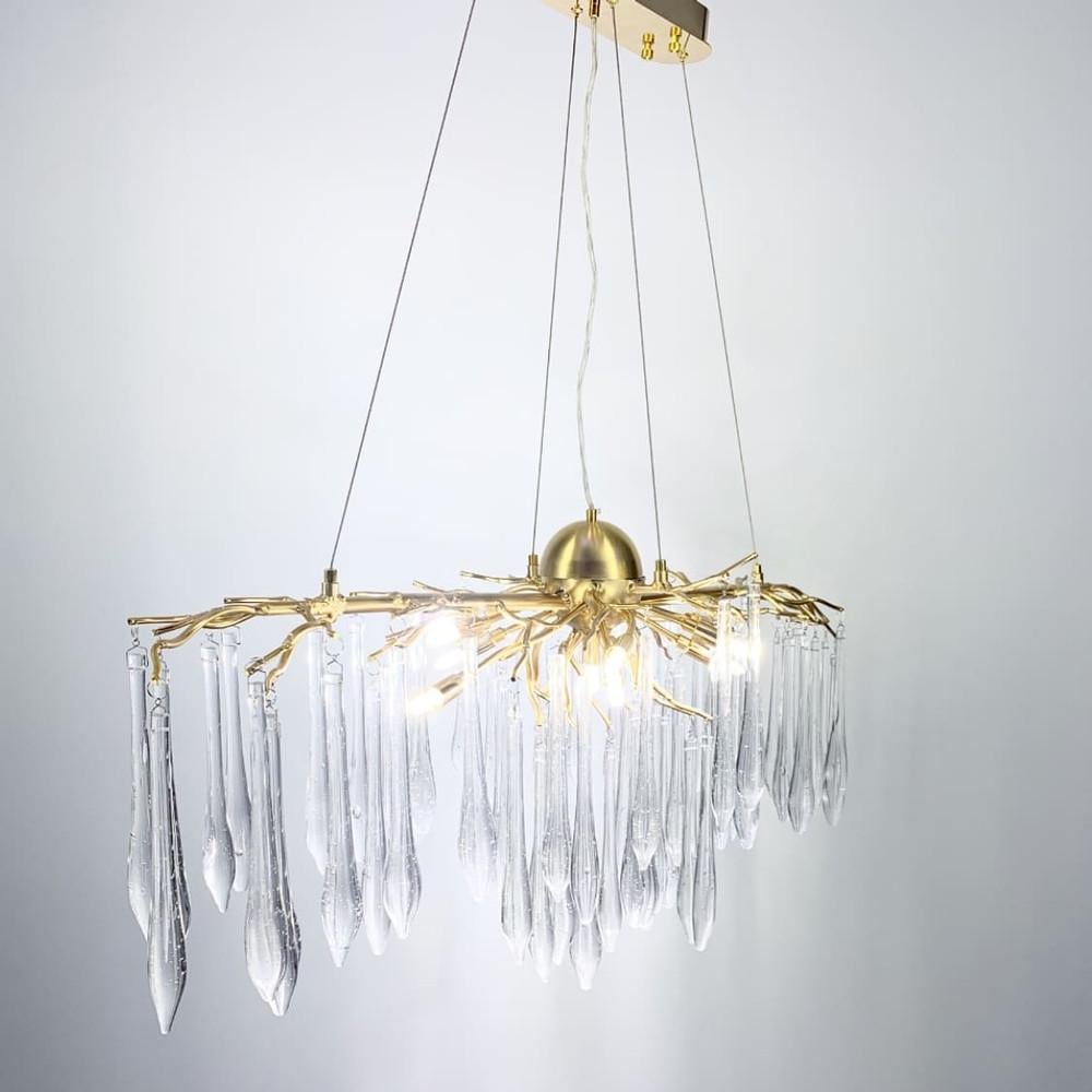 Люстра видовжена Empire Aqua 120 см (MD 5011-L1200 GD)