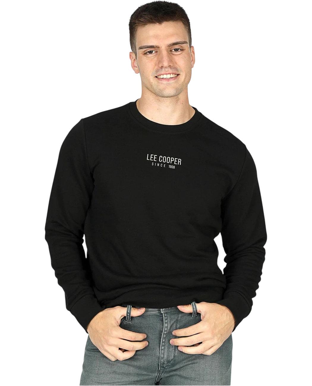 Світшот чоловічий Lee Cooper Frose 251LCM241022.8101 XL Чорний (8682272569625) - фото 4