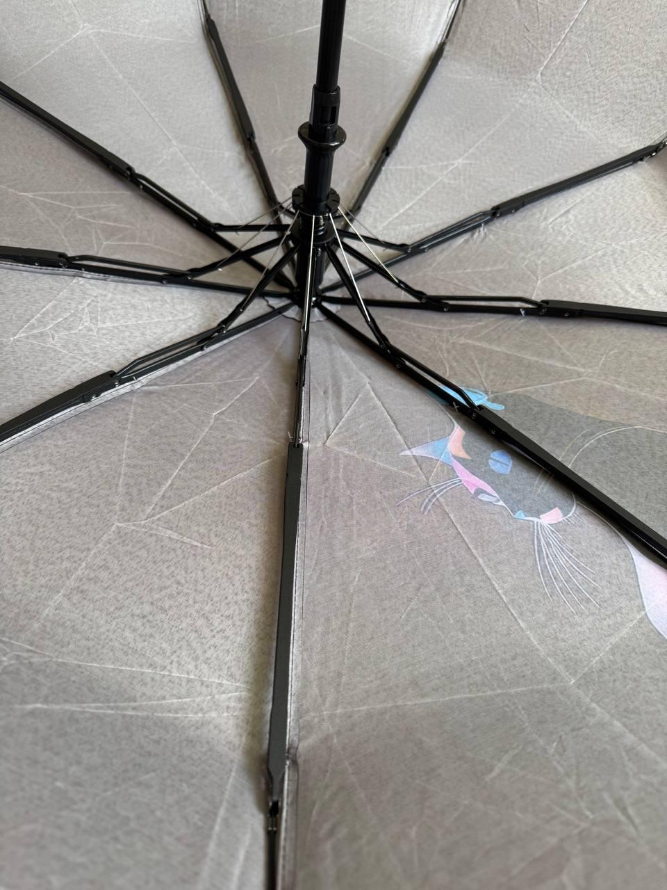 Парасолька напівавтомат Mario з принтом Кішка антивітер (210) - фото 5 Парасолька напівавтомат Mario з принтом Кішка антивітер (210) - фото 5