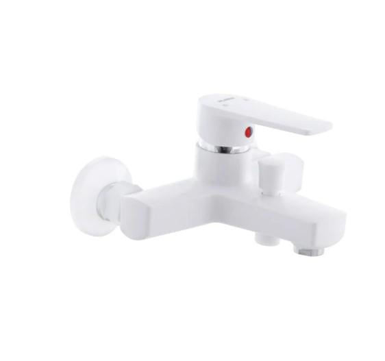 Смеситель для ванны PLAMIX Leo-009 без шланга и воронки White (PM0555)