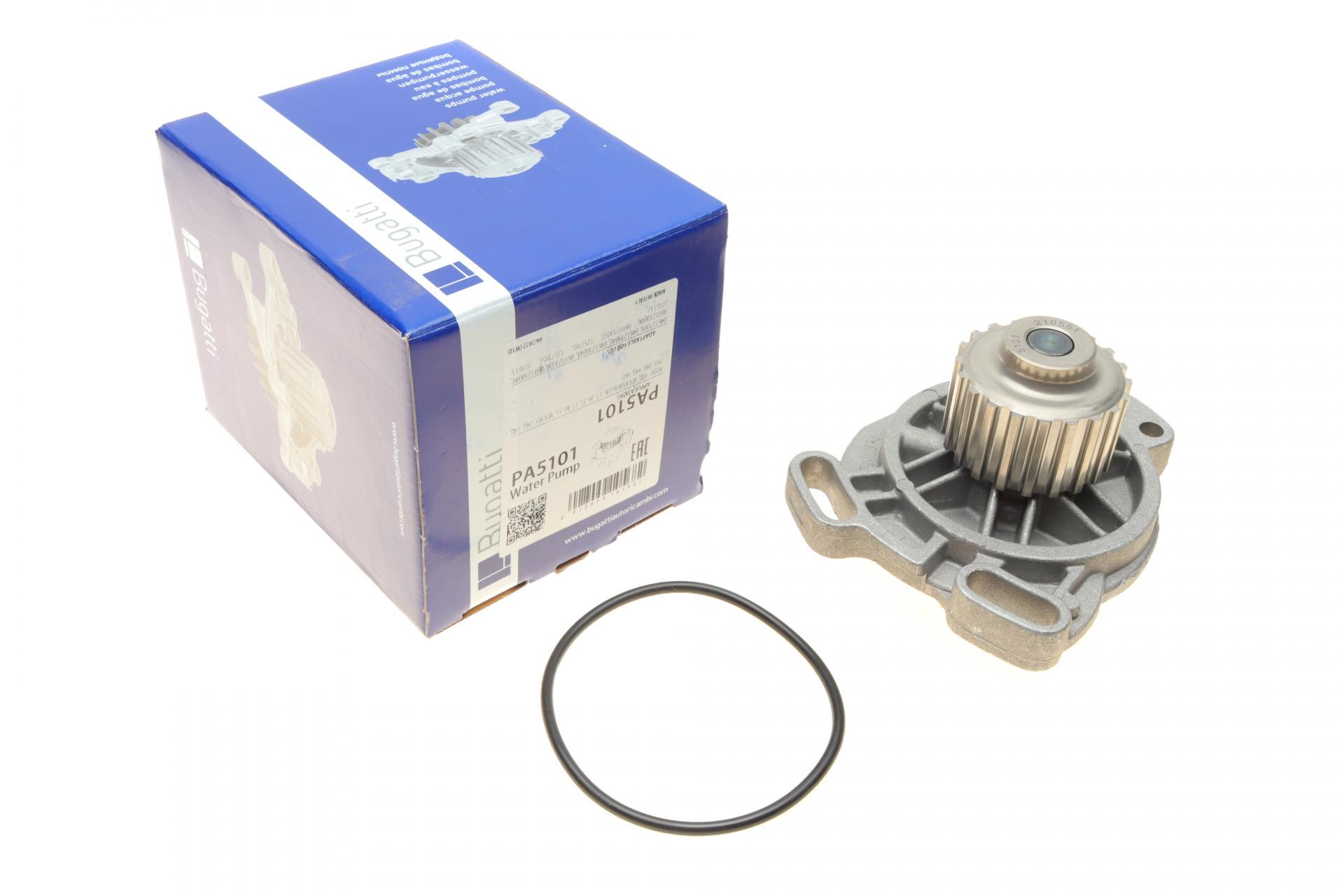 Водяная помпа Bugatti Audi 100 2.0D/TD/2.4D/2.5TDI 82-91/VW LT 2.4D/TD 78-96 B/B (PA5101)