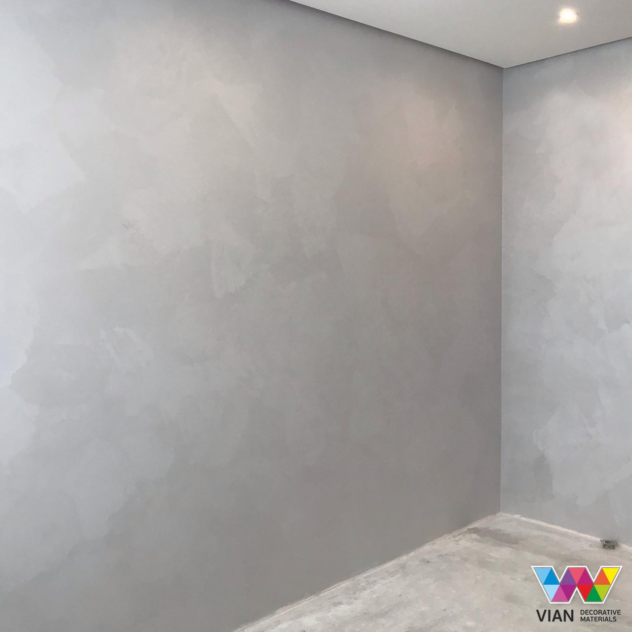 Декоративная фактурная штукатурка с перламутром Vian Велюр 3 кг - фото 4