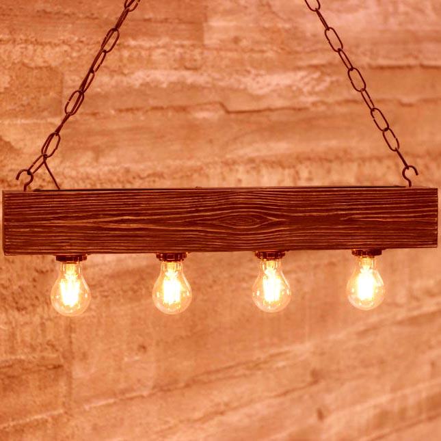 Подвесной светильник из дерева Паруа Савоярди (ЛЮС-001715)