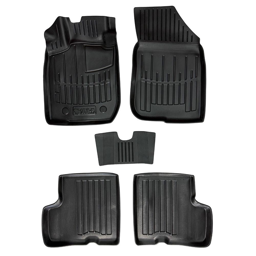 Коврики в салон SOVA-PL для Renault Duster I 2WD 2010-2018 резиновые 5 шт. Черный (28800487)