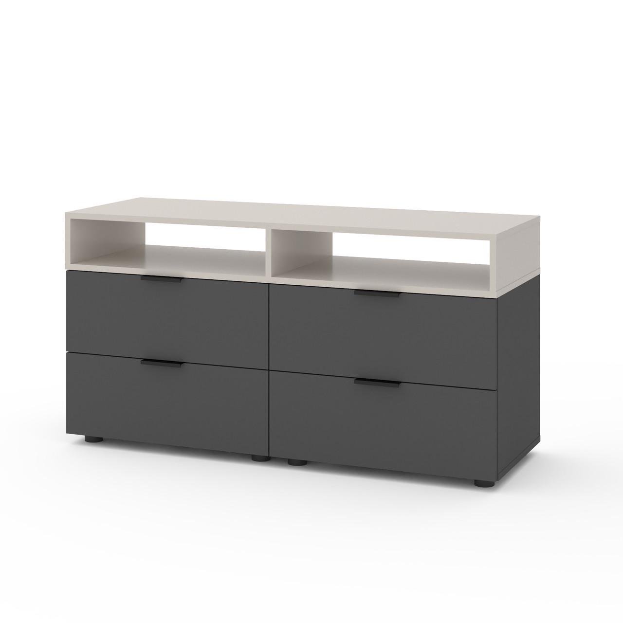 Тумба под ТВ Metkas Home A020 ЛДСП 1200x420x625 мм Антрацитовый/Кашемир