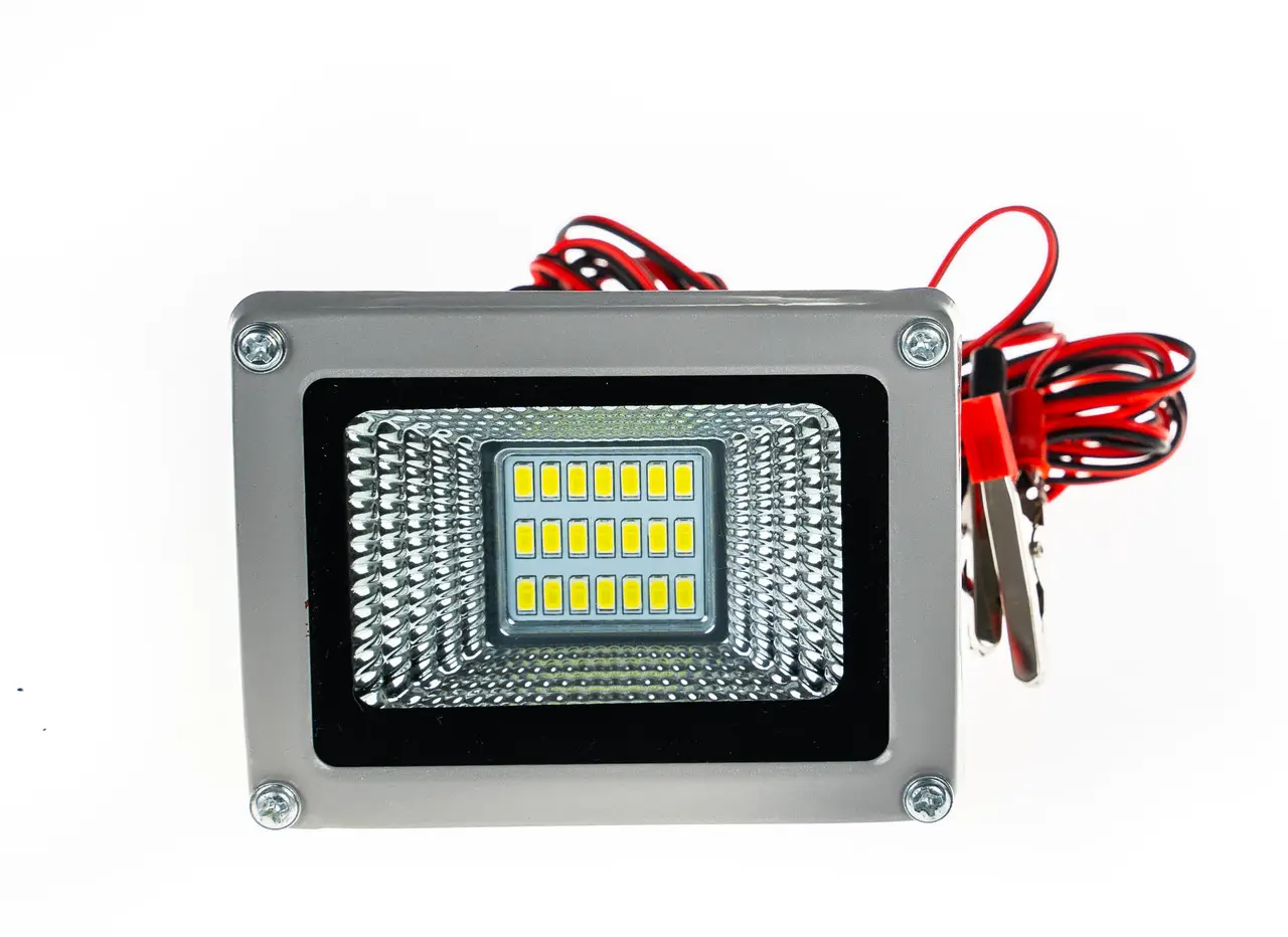 Прожектор на затискачах крокодилах 12V 10W (SPL3010A)