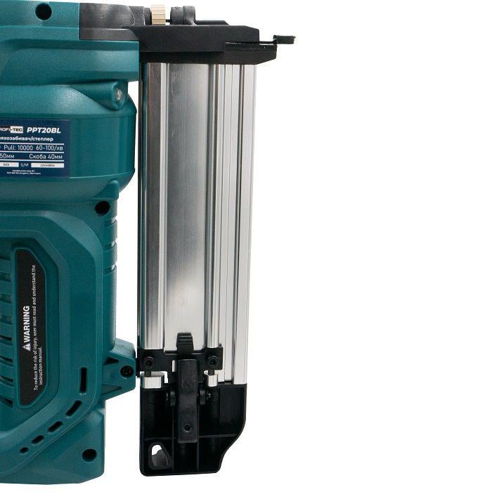 Гвоздозабиватель\степлер аккумуляторный PROFI-TEC 20V PPT20BL (005695) - фото 6