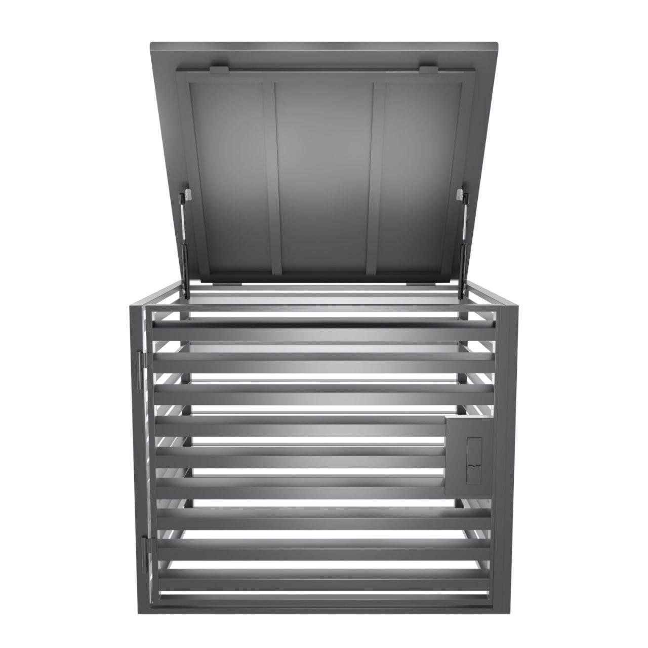 Бокс для генератора антивандальный Ламельный БГЛз-08 уличный с замком 1200х850х1000 мм (2330473332/К0999) - фото 2 Бокс для генератора антивандальный Ламельный БГЛз-08 уличный с замком 1200х850х1000 мм (2330473332/К0999) - фото 2