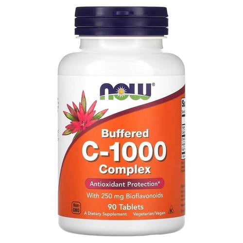 Витамин С NOW Buffered C-1000 Complex 90 Tablets (NOW-00700)