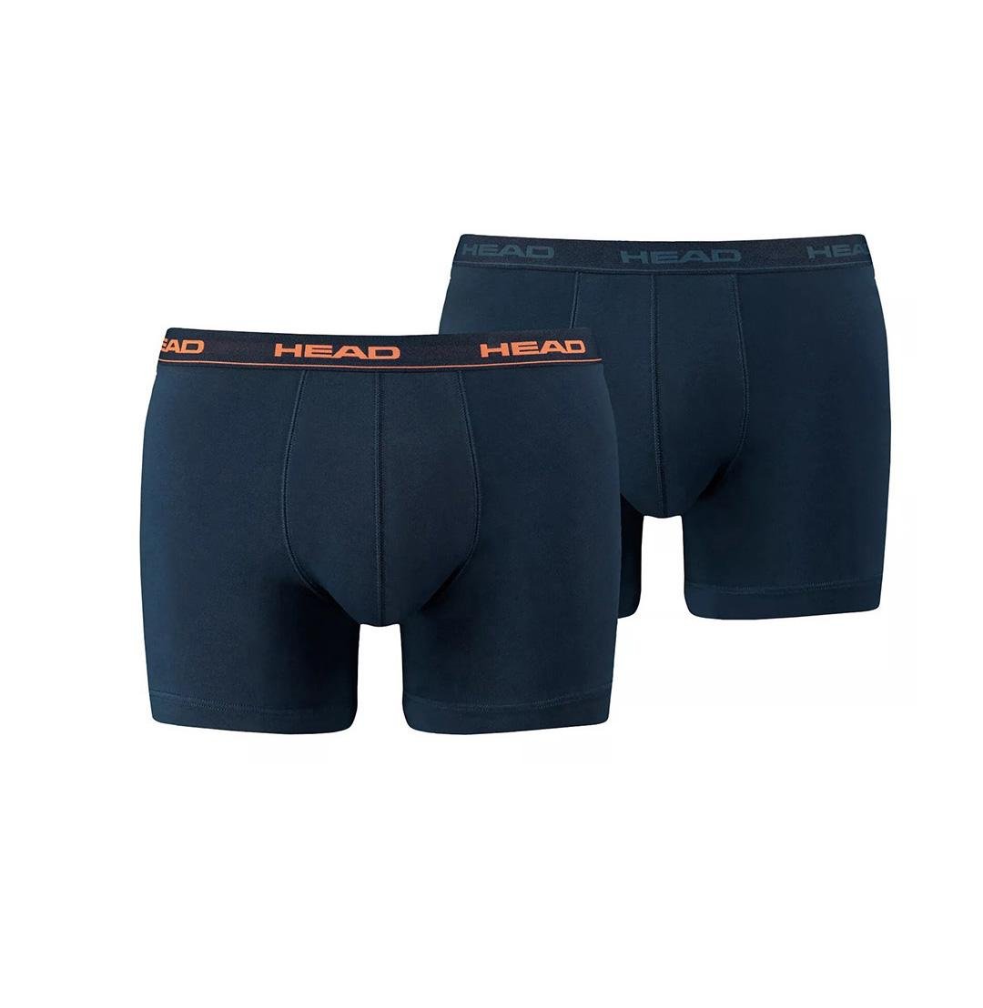 Труси-боксери чоловічі Head Mens Boxers 2 шт. M Navy Peacoat/Orange (871001001-493-030-M)