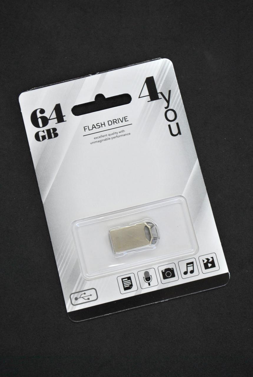 Флеш-накопитель USB 4you 64 Gb 110 metal series (1473792390) - фото 2