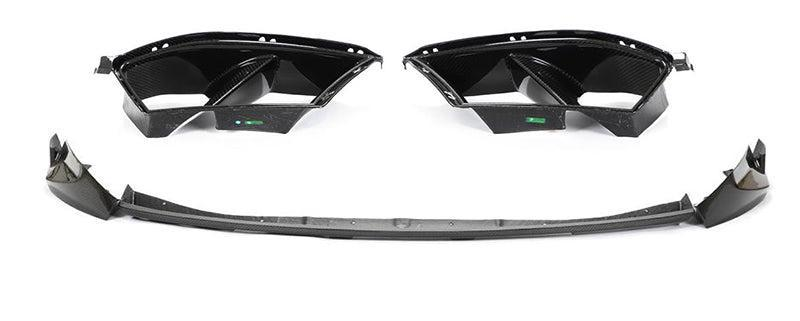 Накладка на передний бампер DDCarbon V5 для G82/G83/BMW 4 серия G22/23/26 2020- карбон (136823)