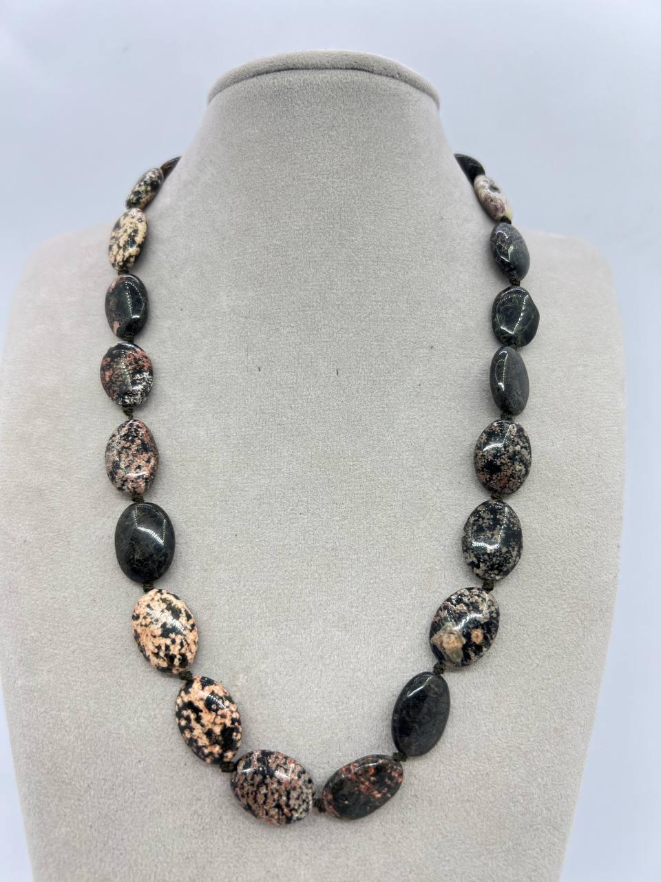 Бусы агат 44 см Разноцветный (11201)