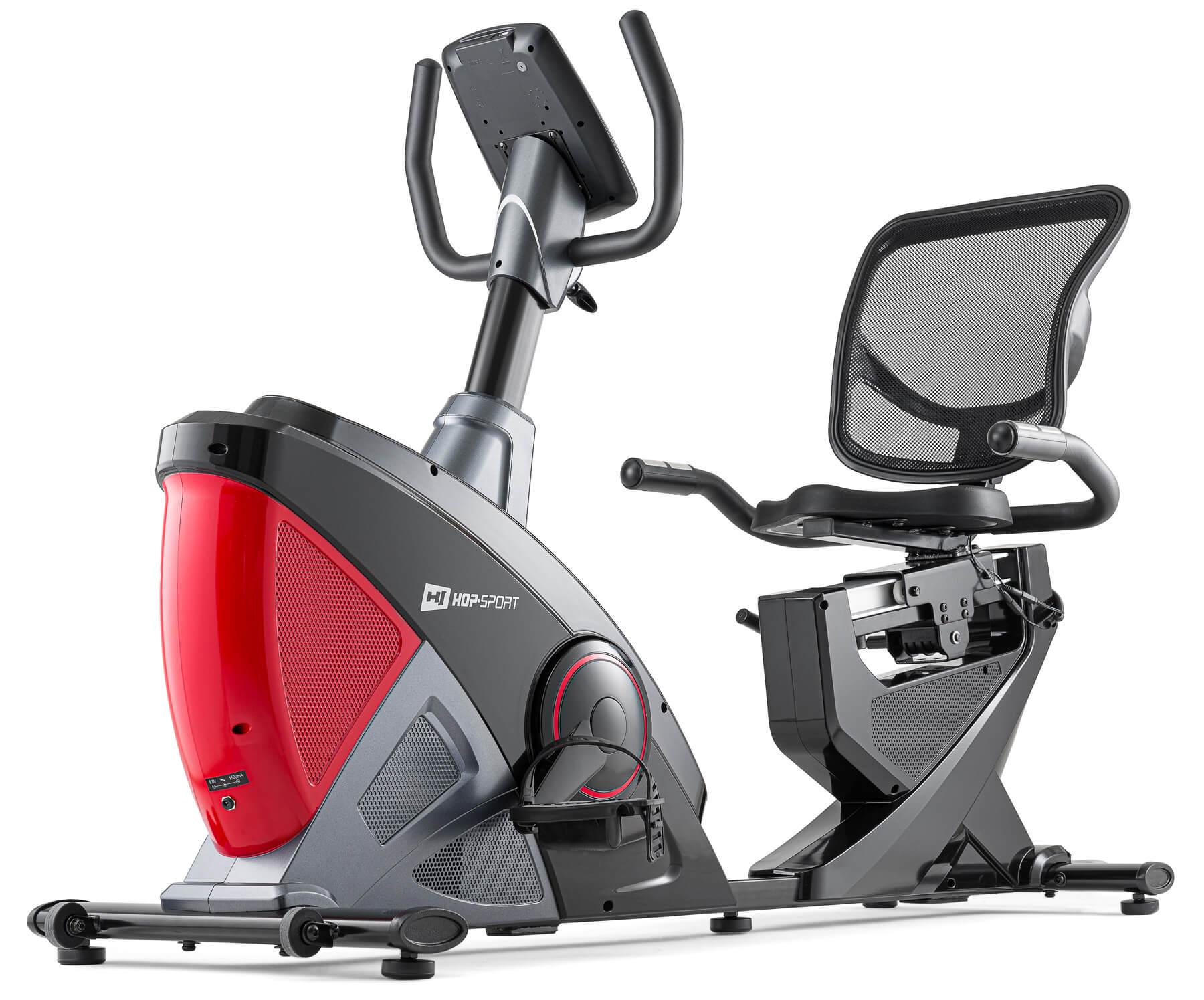 Горизонтальный велотренажер Hop-Sport HS-070L Helix iConsole+ Красный