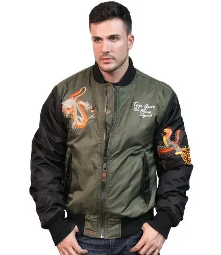 Бомбер Top Gun The Flying Legend Bomber Jacket S Olive (TGJ1634OS) - фото 5