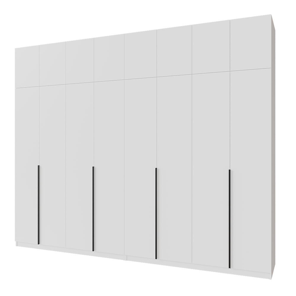 Шафа розпашна з тумбою та антресолью Меблітренд Чиназес Чита-3200.4 3200х500х2450 мм Білий (27674909) - фото 1 Шафа розпашна з тумбою та антресолью Меблітренд Чиназес Чита-3200.4 3200х500х2450 мм Білий (27674909) - фото 1