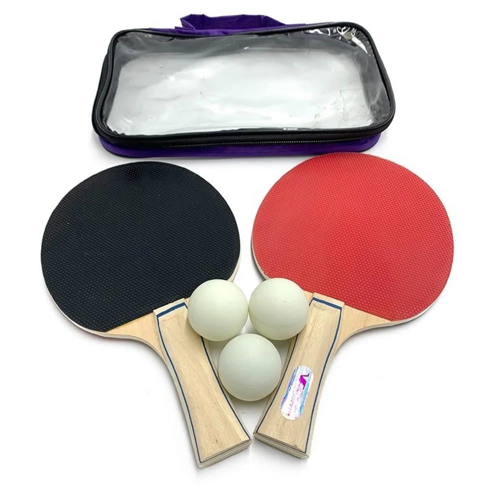 Набір для настільного тенісу 2 ракетки/3 кульки (2662575418) Набір для настільного тенісу 2 ракетки/3 кульки (2662575418)