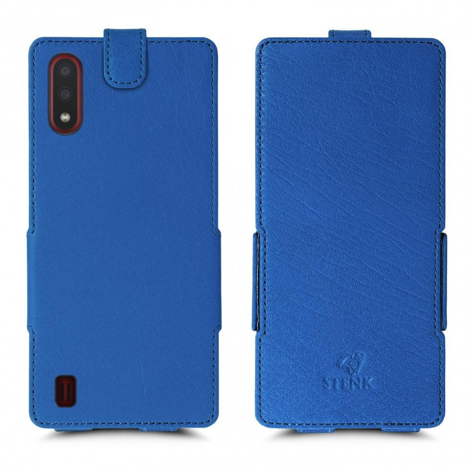 Чехол флип Stenk Prime для Samsung Galaxy A01 Ярко-синий (67057)