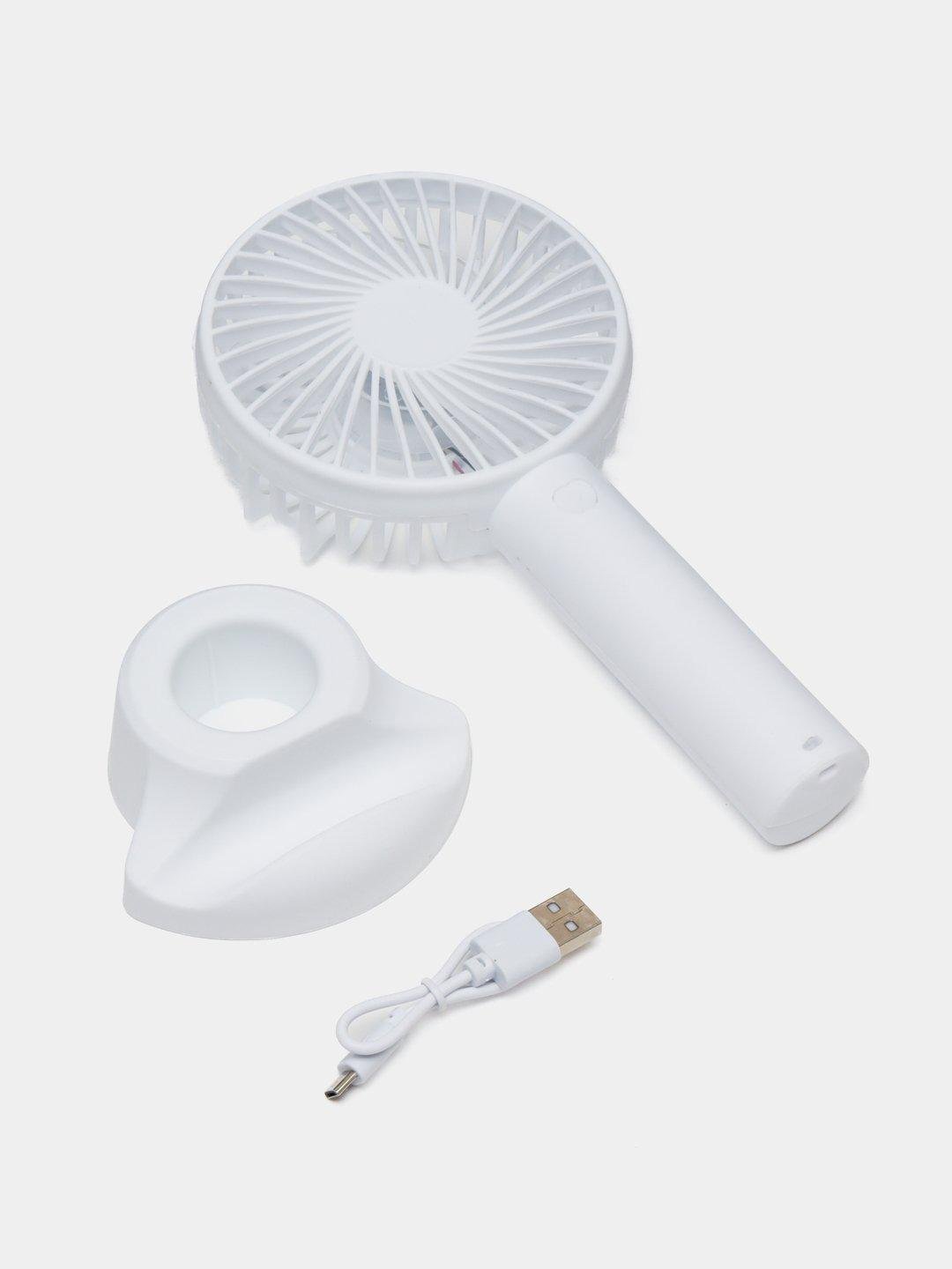 Вентилятор-міні ручний на акумуляторі X-9 800 мАг USB 3 швидкості знімна підставка Білий (38-біл-6372) - фото 7 Вентилятор-міні ручний на акумуляторі X-9 800 мАг USB 3 швидкості знімна підставка Білий (38-біл-6372) - фото 7