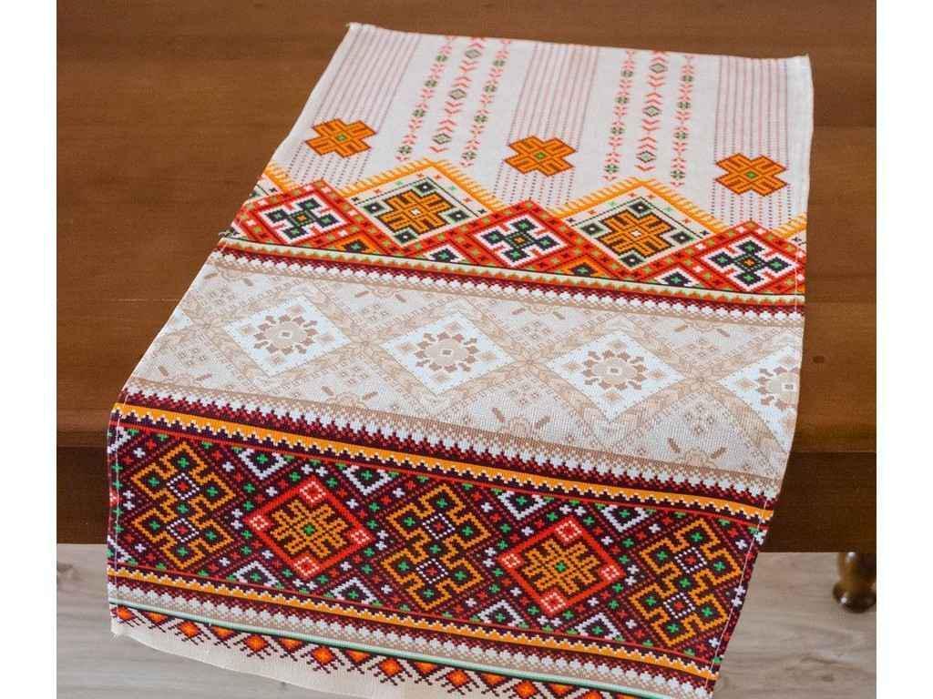 Полотенце Платки-Опт льняной Карпатский орнамент ко33 (479189)