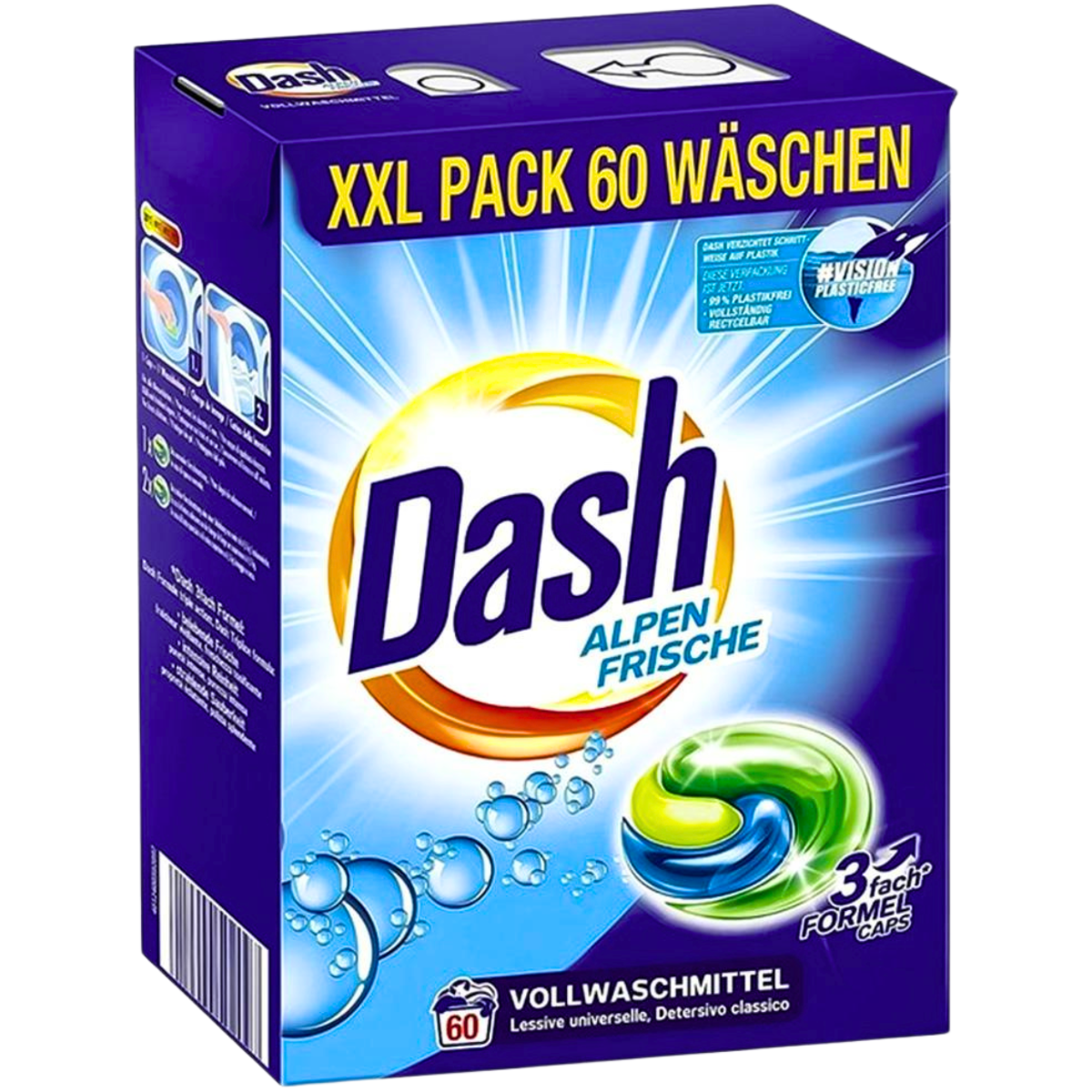 Капсулы для стирки Dash Alpen Frische Washing Caps 60W