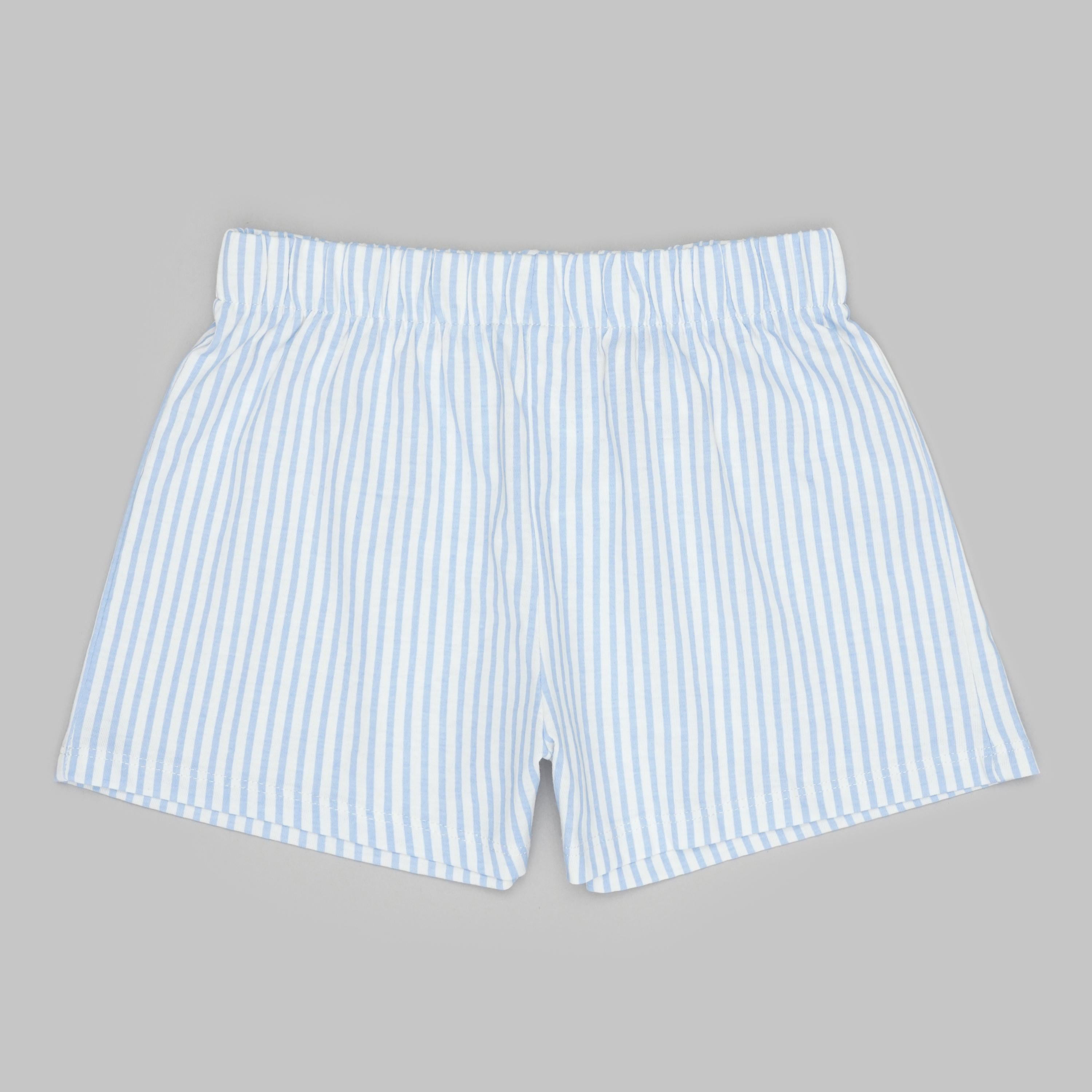 Шорти H&M Смужка р. 110 см Біло-блакитний (A2101118712)