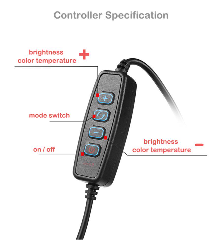 Кольцевая лампа Yingnuost со штативом Черный (10416978) - фото 19 Кольцевая лампа Yingnuost со штативом Черный (10416978) - фото 19