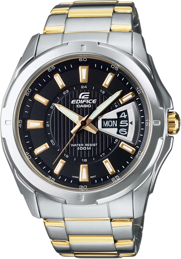 Наручные часы мужские Casio Edifice EF-129SG-1A со стальным корпусом/водозащитой 100 м Черный (3100234200)