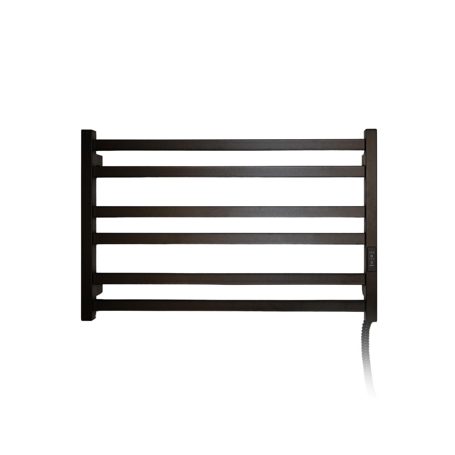 Полотенцесушитель электрический Carino ELISA с контроллером 490х790 мм Черный матовый (30284674)