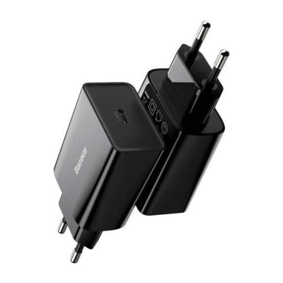 Зарядное устройство Baseus 20W Speed Mini Quick Charger 3.0 Power Delivery 3.0 1Type-C 3A Black (CCFS-SN01) - фото 6 Зарядное устройство Baseus 20W Speed Mini Quick Charger 3.0 Power Delivery 3.0 1Type-C 3A Black (CCFS-SN01) - фото 6