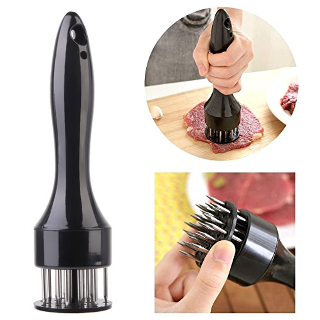 Тендерайзер для мяса Tenderizer с 21 иглой Черный (39) - фото 5