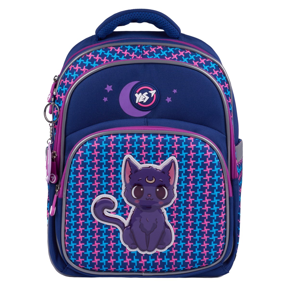 Рюкзак школьный YES S-91 Cat with the Moon 38х29х13 см Разноцветный (559815)