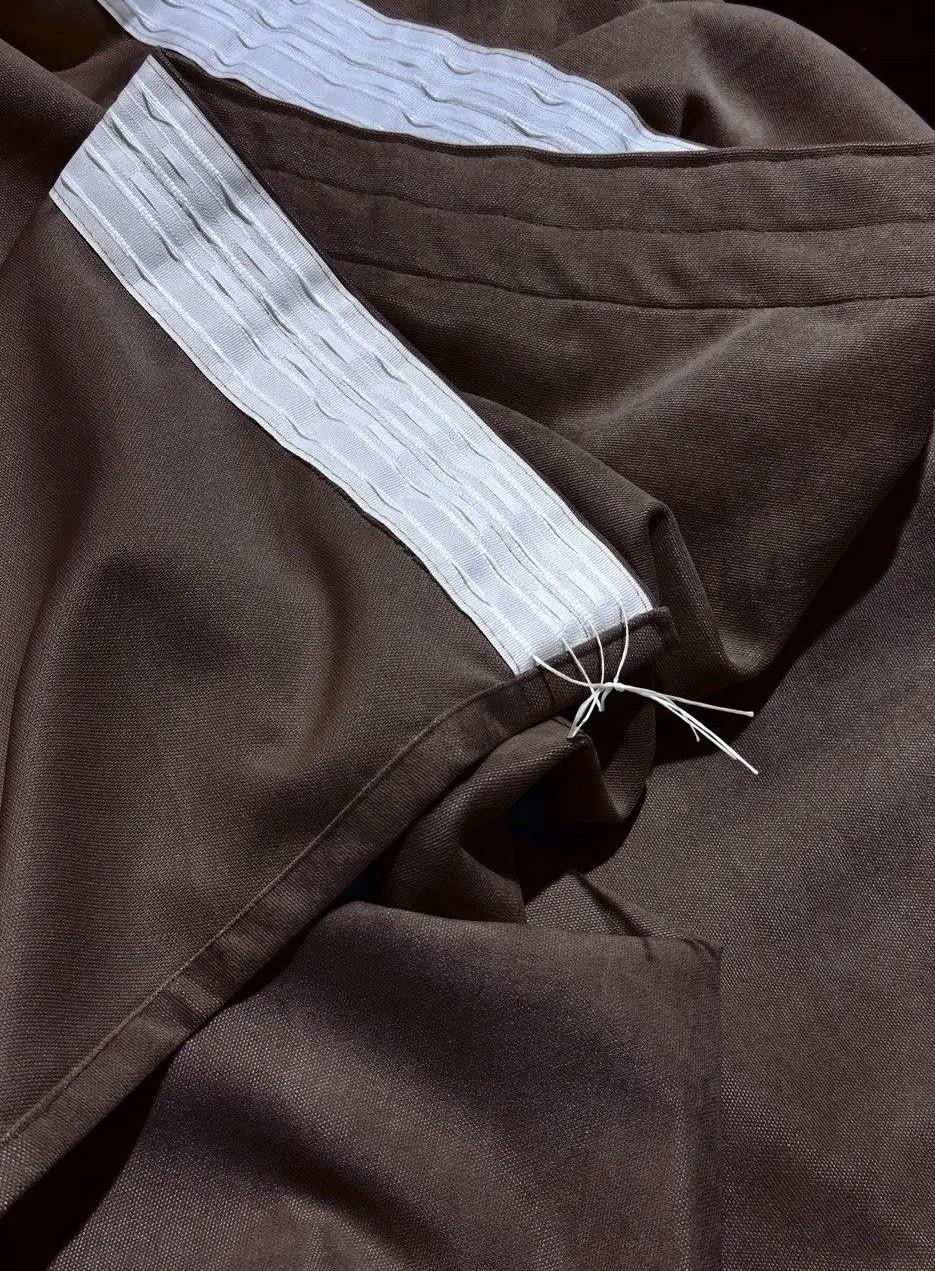 Комплект штор Diamond микровелюр 150х280 см 2 шт. Коричневый - фото 2 Комплект штор Diamond микровелюр 150х280 см 2 шт. Коричневый - фото 2