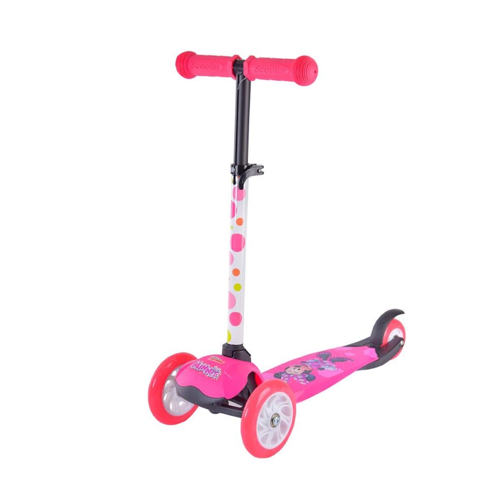 Самокат детский Minnie Mouse Bambi LS2113 с рюкзачком 17х20 см (46259)