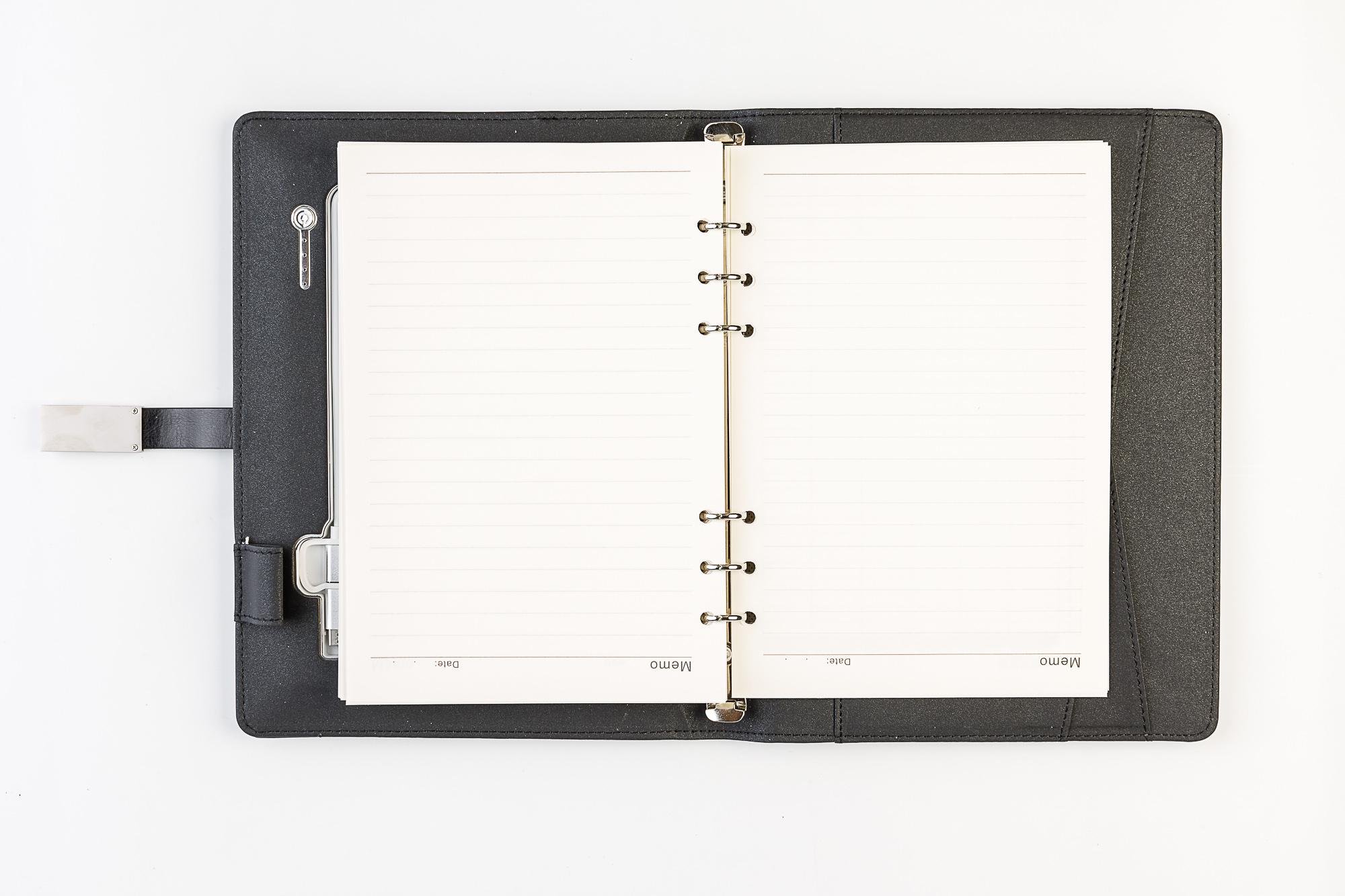 Блокнот із бездротовою зарядкою Powerbank 8000 mAh із флешкою 16 Гб Чорний (28_2114) - фото 8