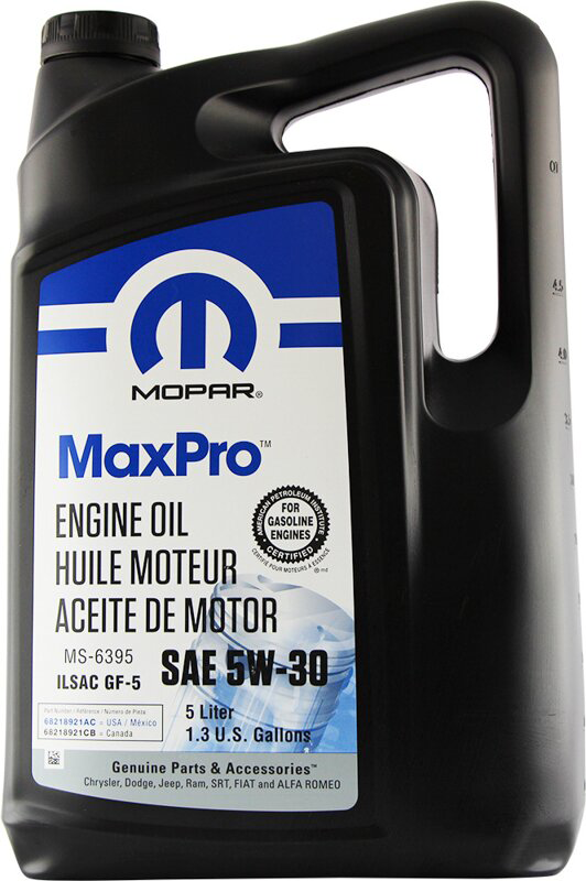 Мастило моторне Mopar Maxpro SAE 5W-30 5 л (628)