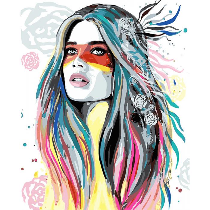 Картина за номерами Ідейка "Донька вождя" 40х50 см (skl-КНО4584)