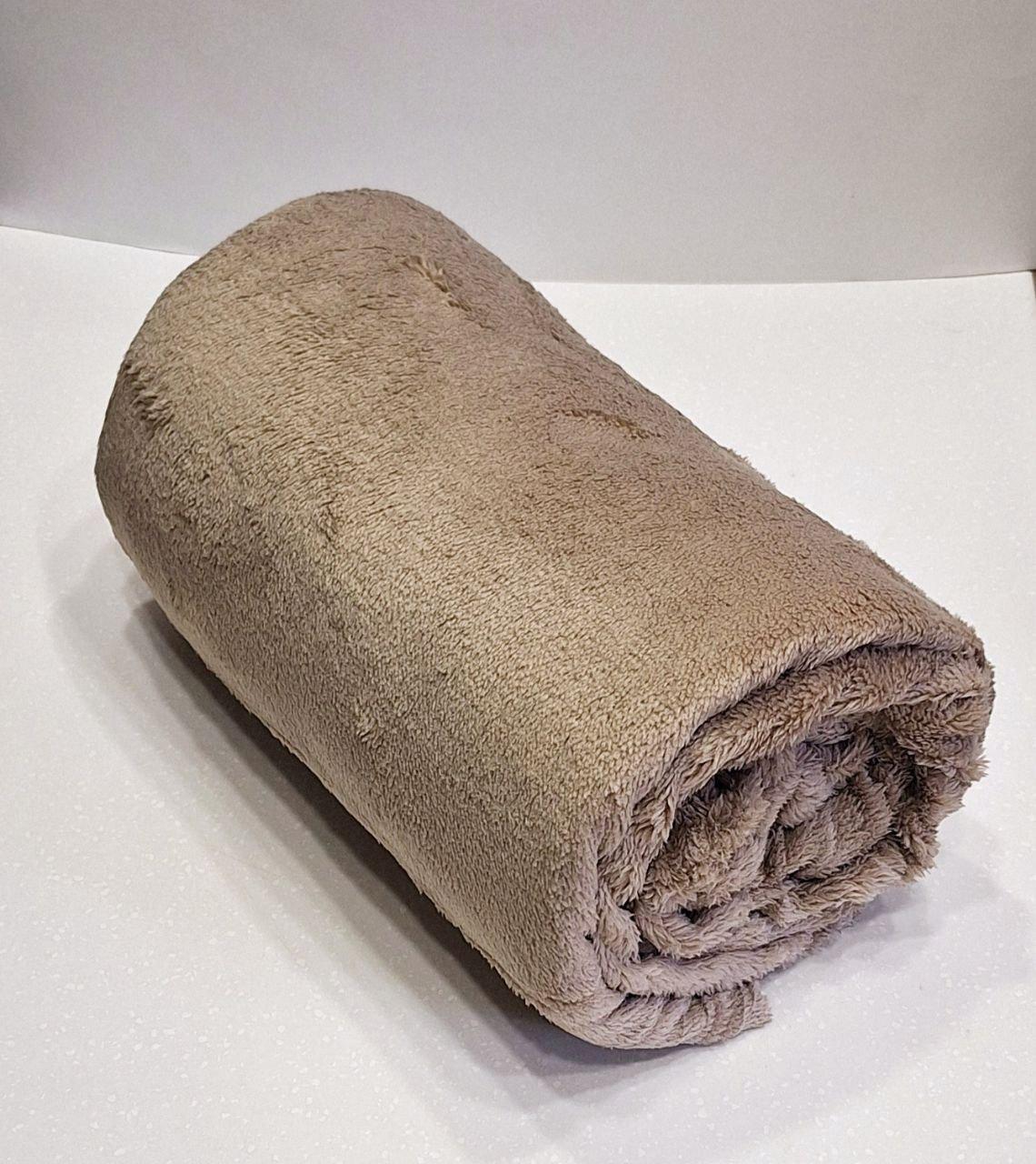 Плед-простыня флисовый Colorful Home Конфетка Серо-бежевый (535)