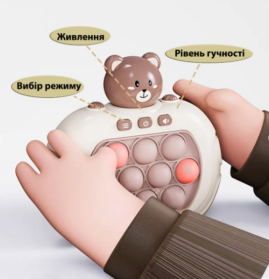 Игра Pop-it SmartUs Push Game с пищевым силиконом и ABS материалом - фото 2
