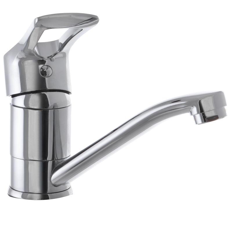 Смеситель для умывальника Haiba Hansberg елка на гайке Chr-555 15cm Серый (mega2398)