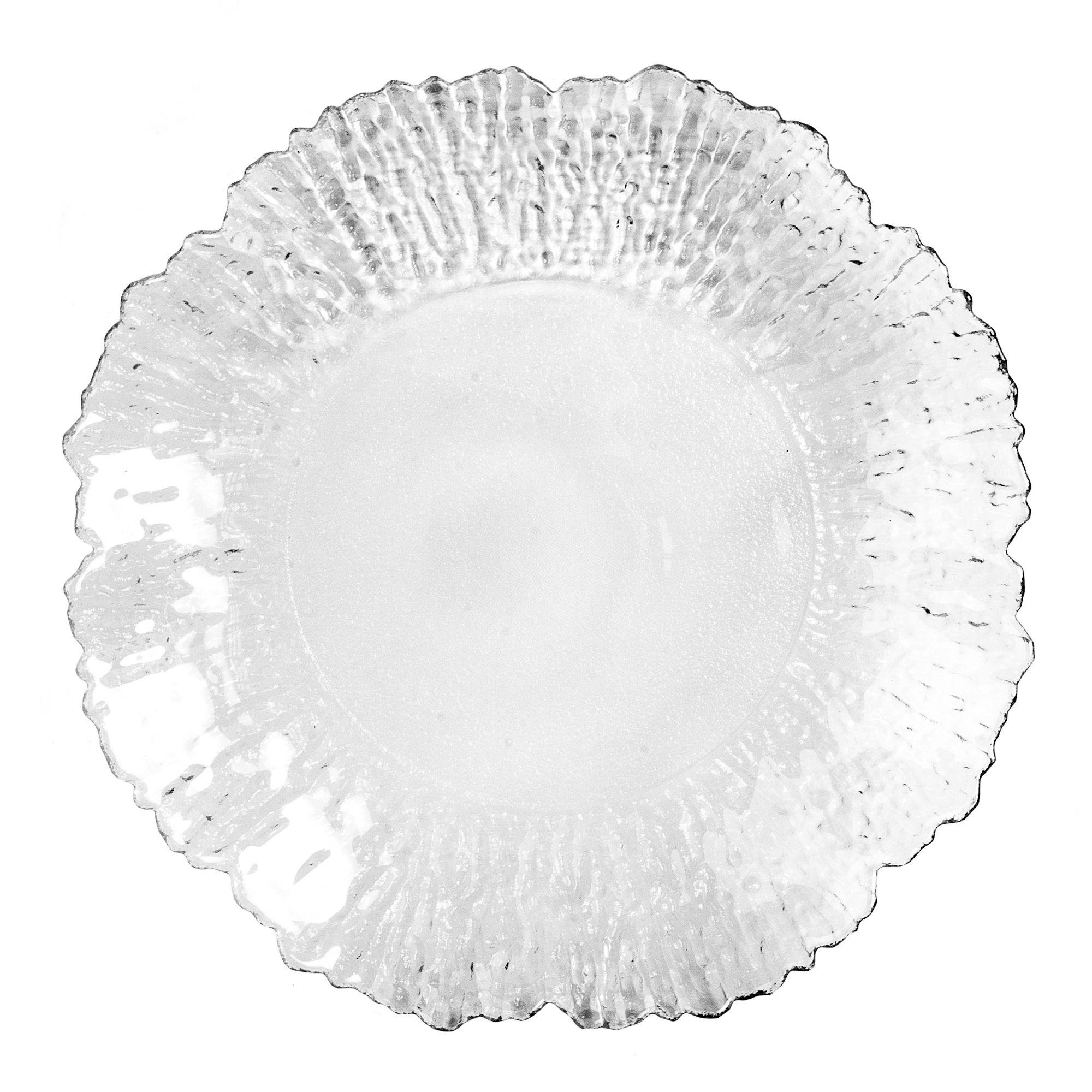 Блюдо кругле сонце 33 см Срібний (DL210213)