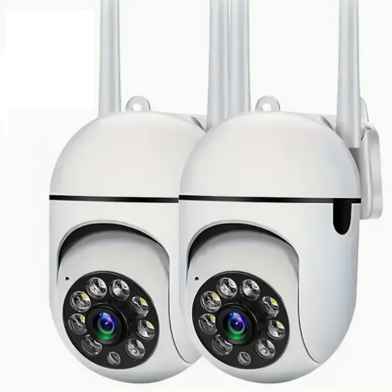 Набор IP-камер 1080P WiFi PTZ с двухсторонним аудио для внутреннего и наружного использования 2 шт. Белый (2729675537)