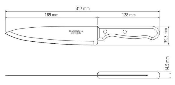 Ніж універсальний Tramontina Dynamic 20,3 см (22315/108) - фото 2