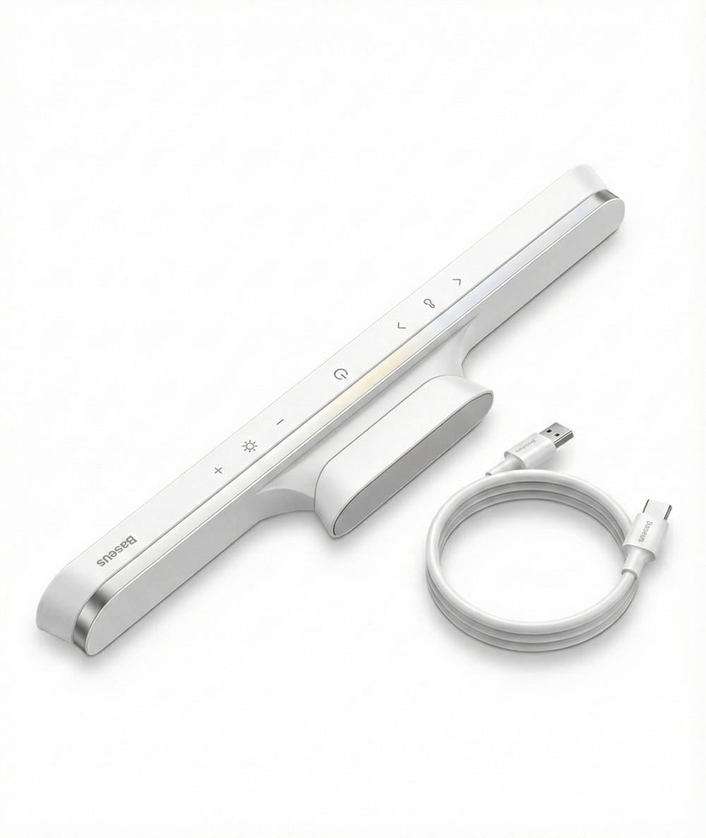 Настольная акумуляторная лампа Baseus Magnetic Dimming Charging Desk Lamp PRO LED-лампа Белая
