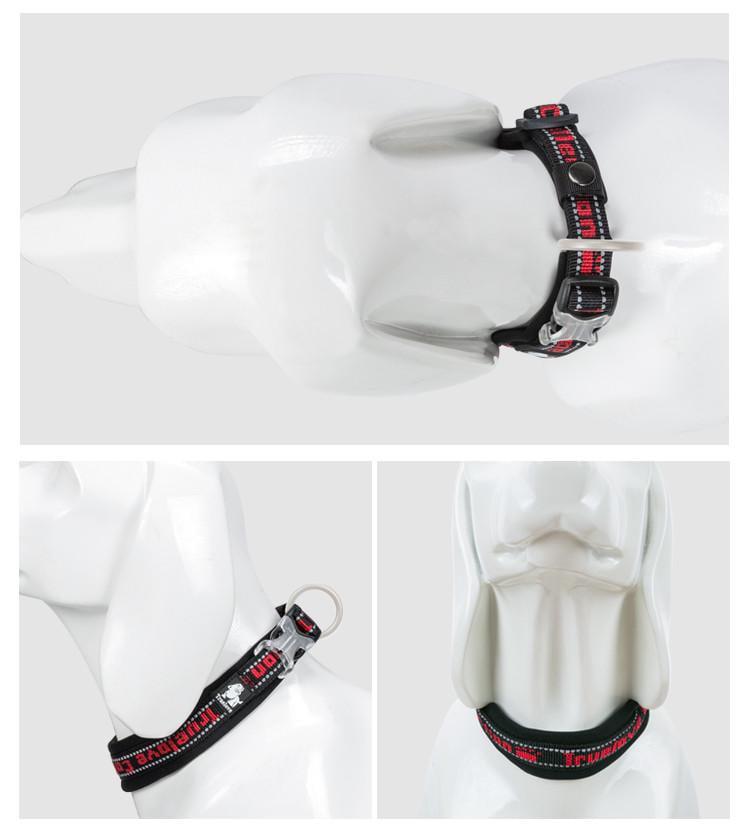 Ошейник для собак средних и больших пород Truelove TLC50121 cветоотражающий M Черный/Красный (2092153145) - фото 4 Ошейник для собак средних и больших пород Truelove TLC50121 cветоотражающий M Черный/Красный (2092153145) - фото 4