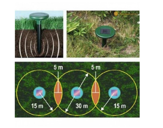 Ультразвуковой отпугиватель грызунов/кротов/змей Solar Rodent Repeller на солнечной батарее - фото 4 Ультразвуковой отпугиватель грызунов/кротов/змей Solar Rodent Repeller на солнечной батарее - фото 4