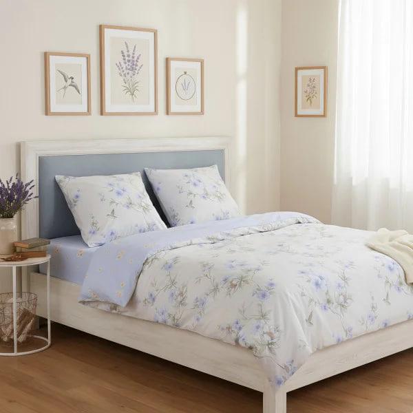 Комплект постельного белья Viluta 25417 с простыней на резинке двуспальный (2046) Комплект постельного белья Viluta 25417 с простыней на резинке двуспальный (2046)