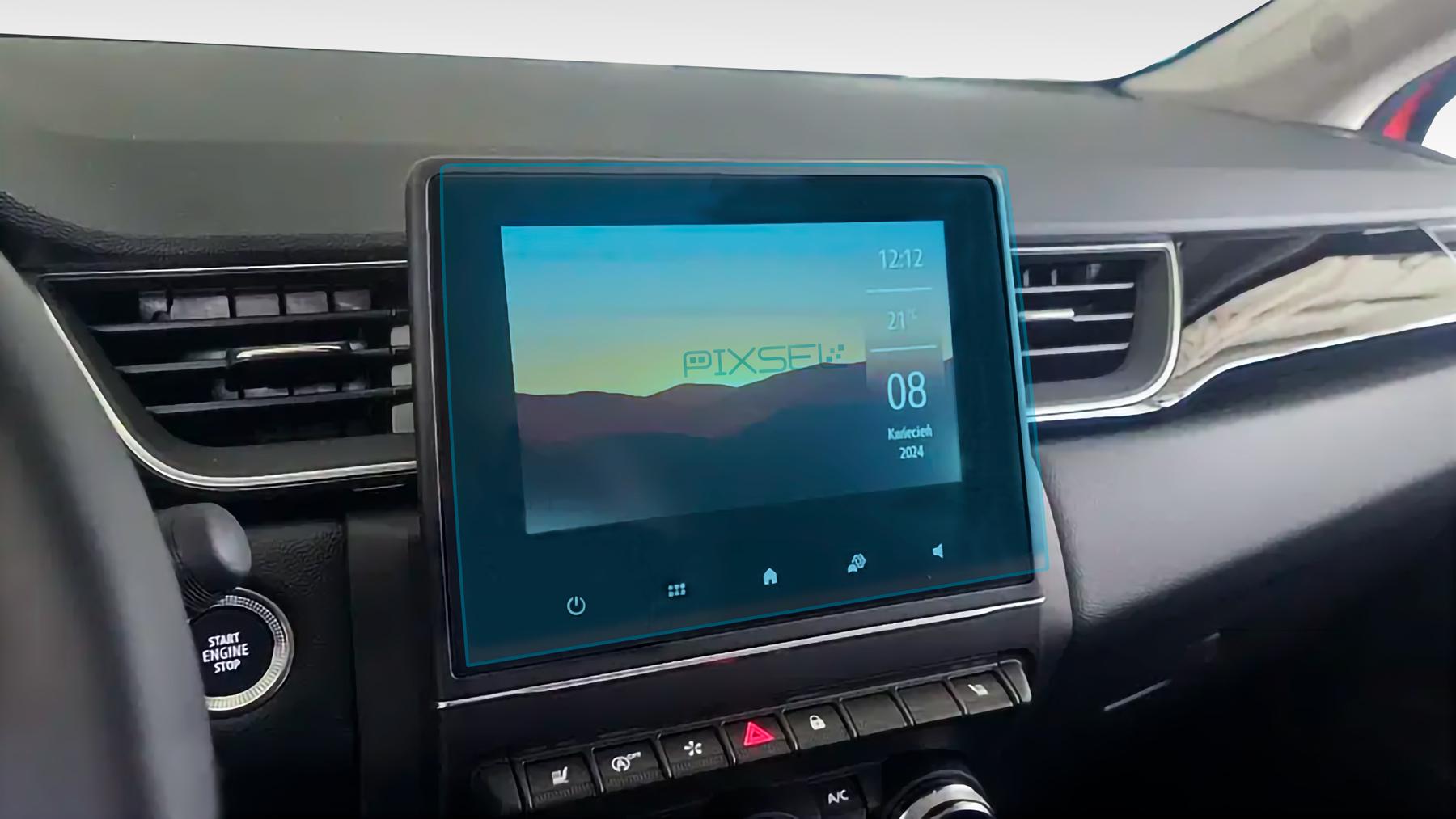 Стекло защитное Pixsel гибридный глянец на монитор Mitsubishi ASX 9,6“ 2024