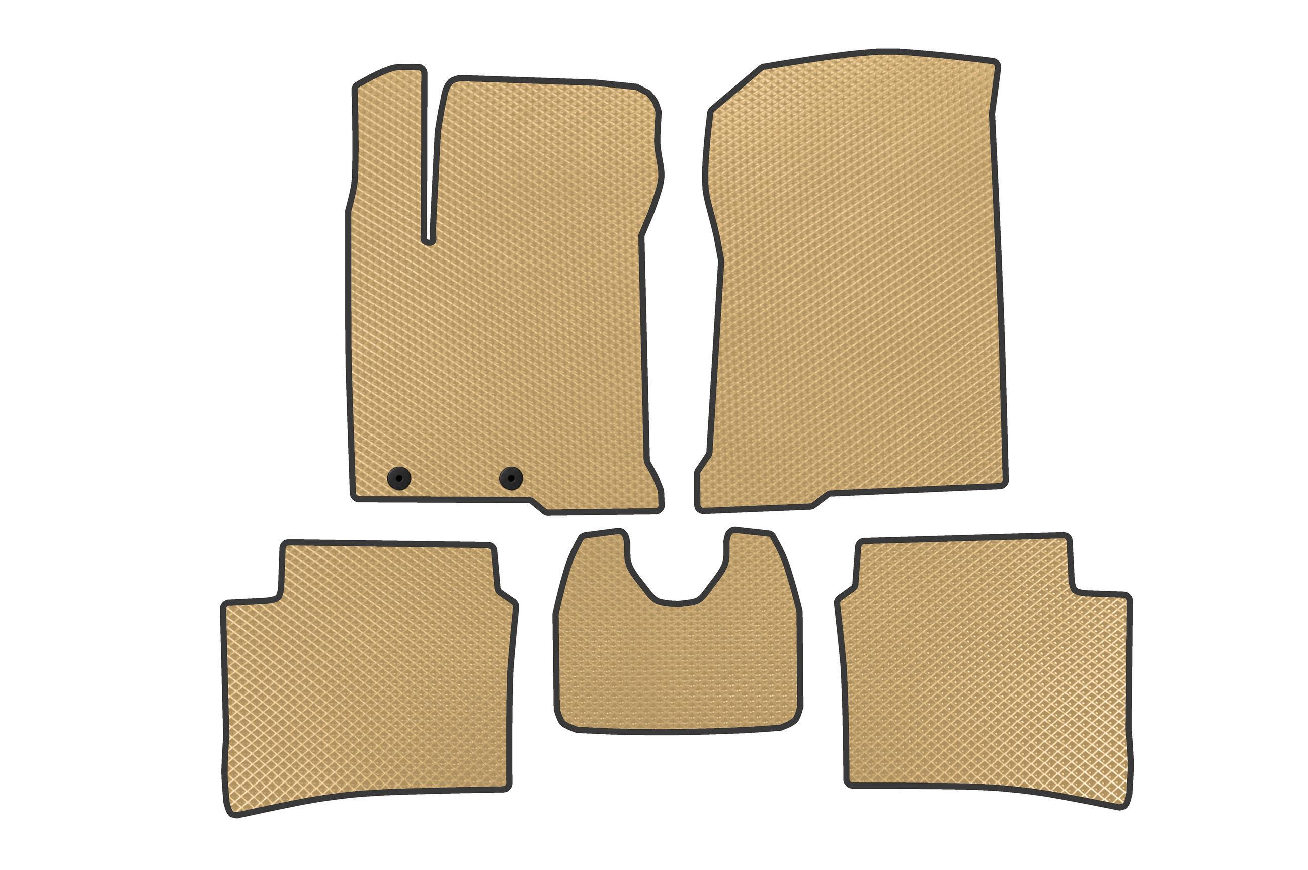 Коврики в автомобиль EVA Digital Designs для Hyundai Bayon 2021- гг. этилвинилацетат Бежевый (183657)