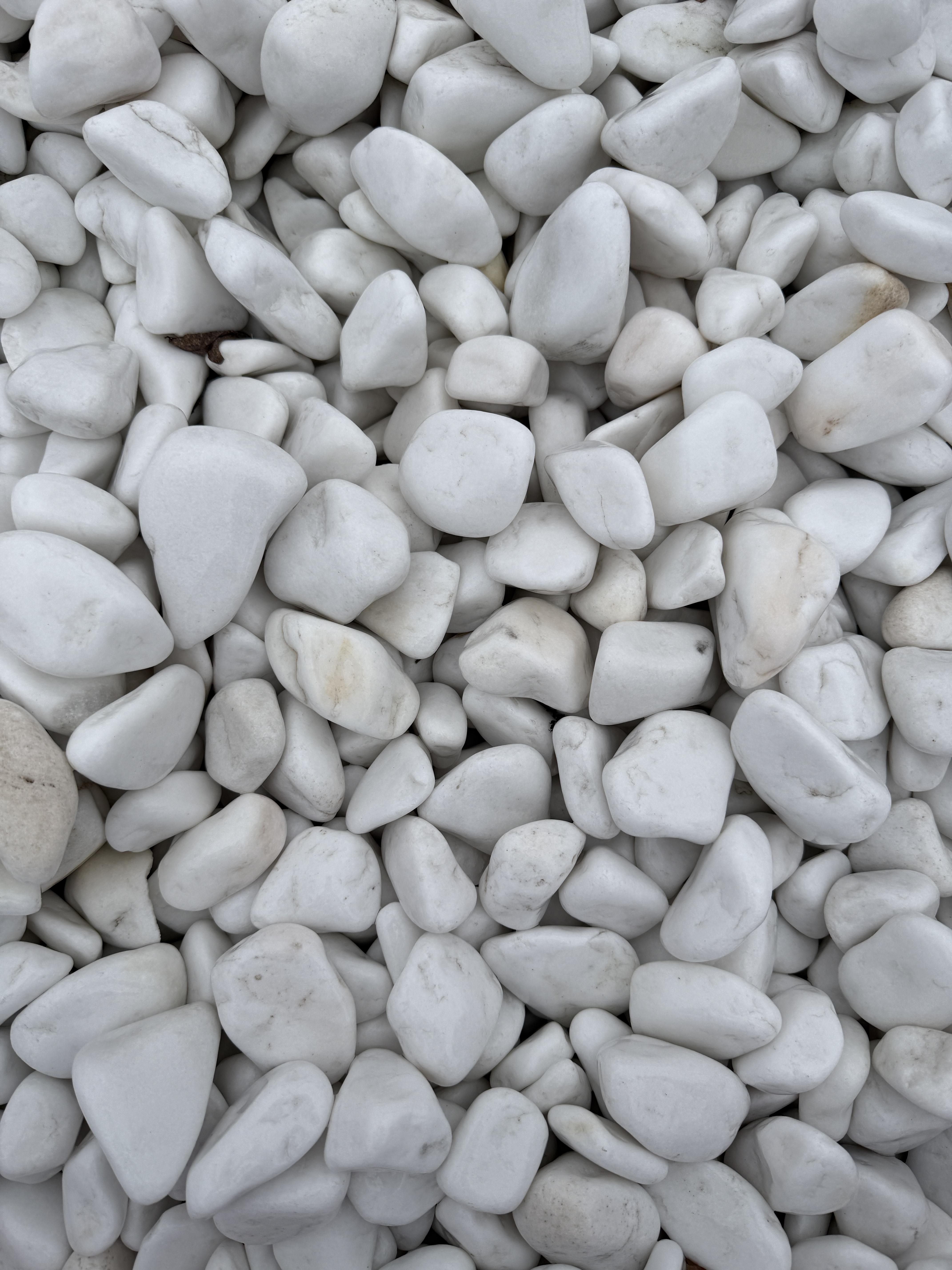 Галька декоративна з мармуру 30-60 мм 10 кг Білий (5471)